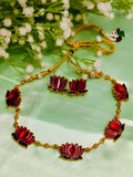 Enamel Lotus Chain