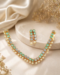 Pearl Stone Necklace & Earrings