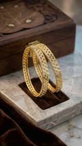 Gold Plated Bangles (Set of 2)