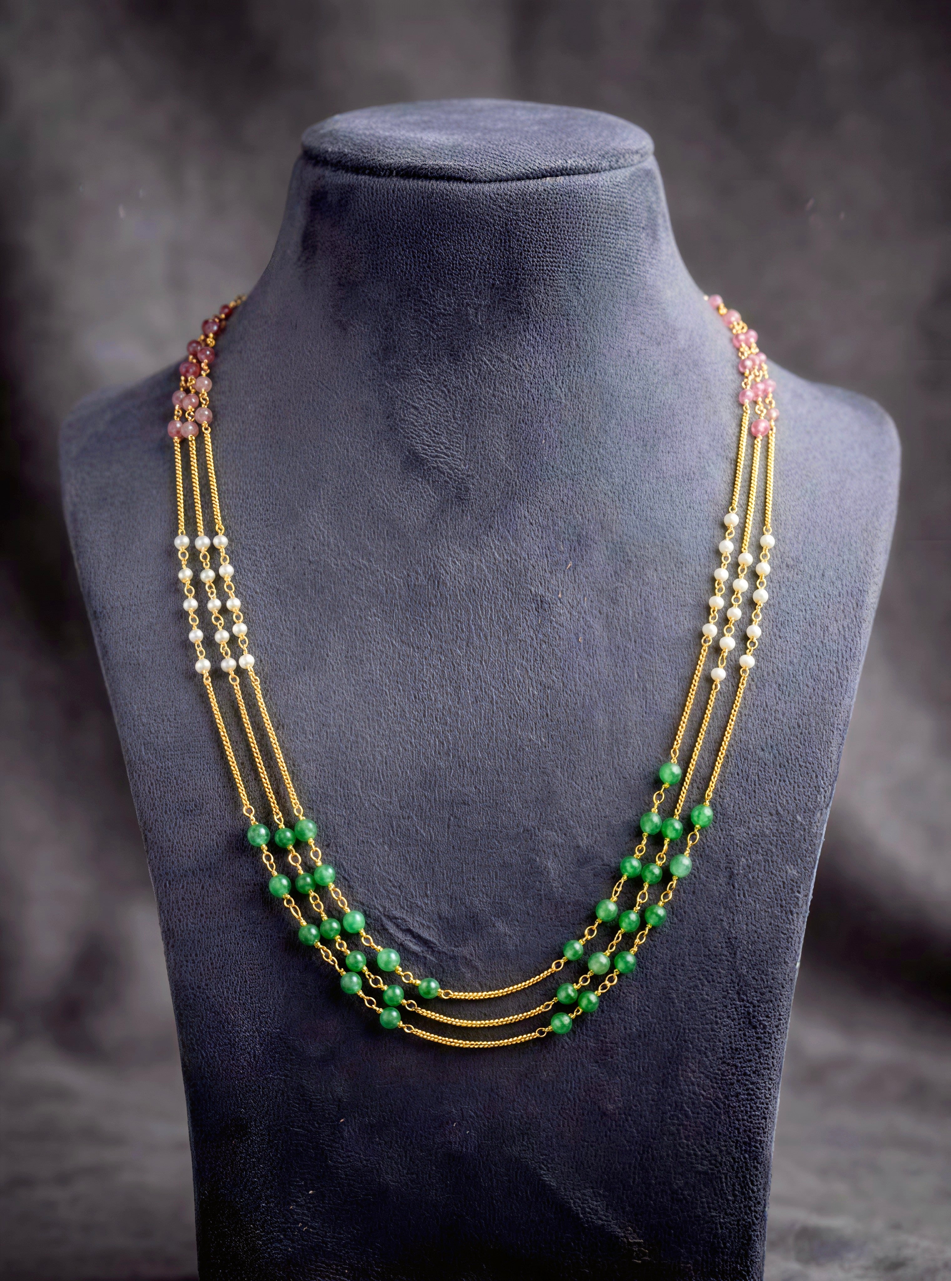 3 Layer Pearl Chain
