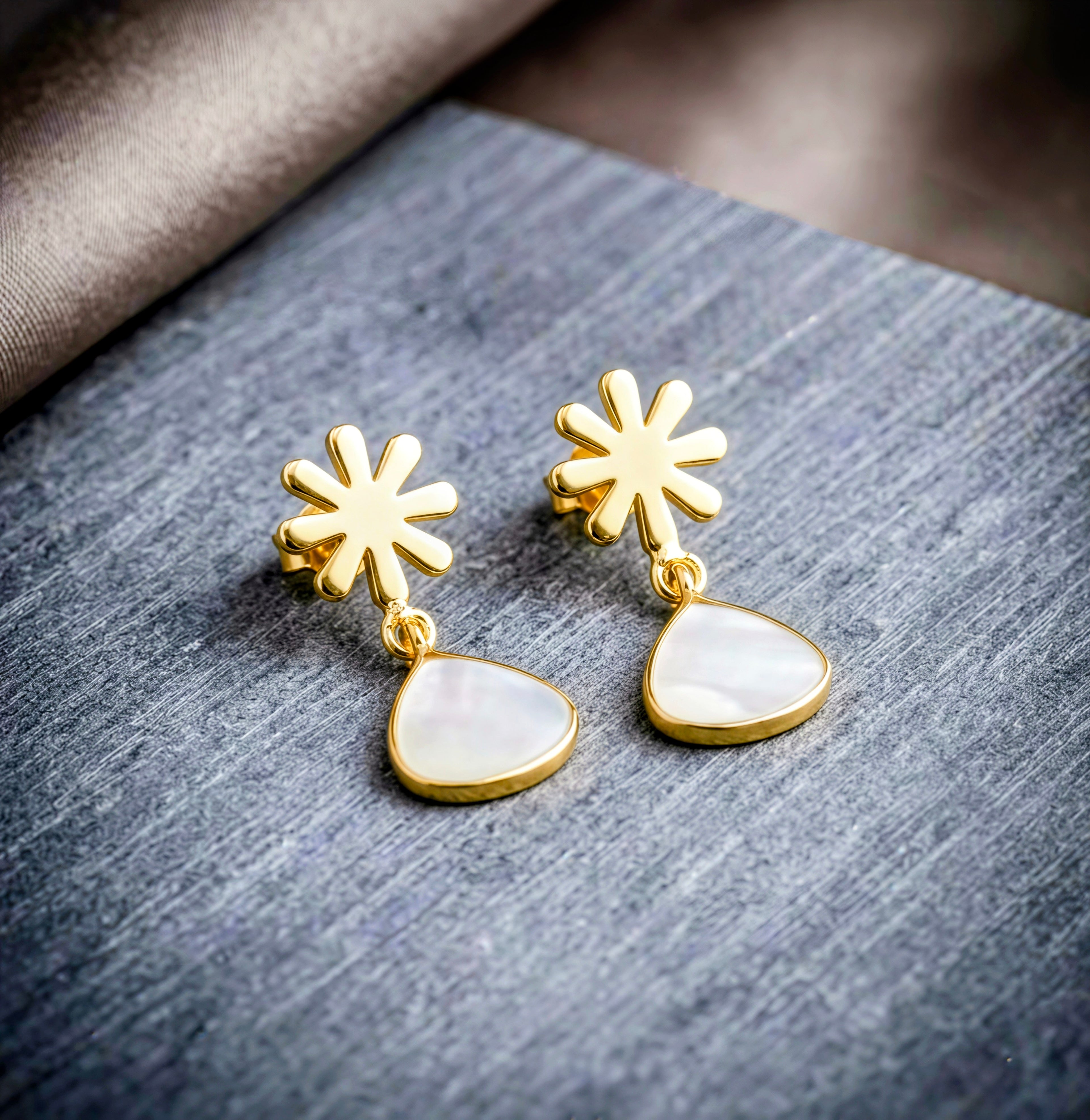 Glossy Stone Earrings