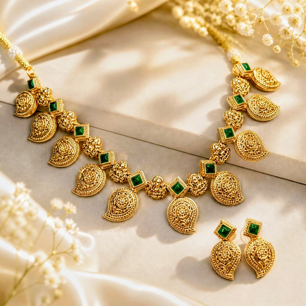Lakshmi Mango Short Necklace