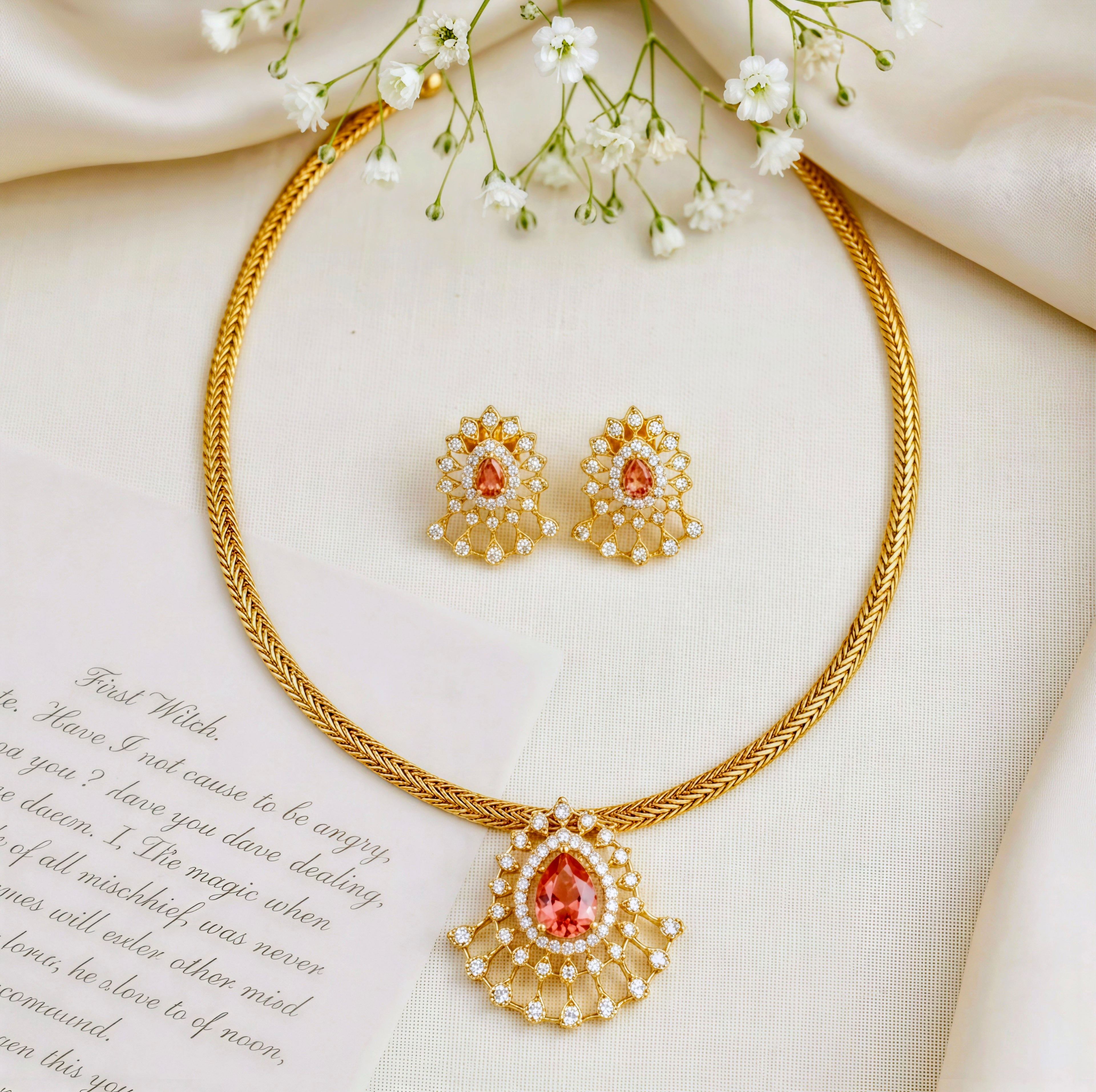 Ruby Stone Necklace