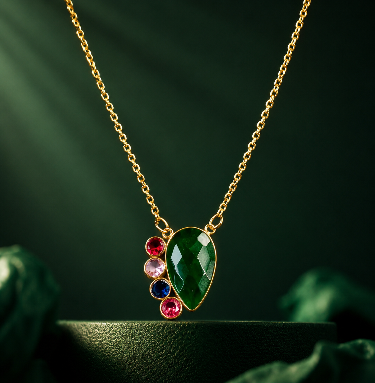 Glossy Stone Neckchain