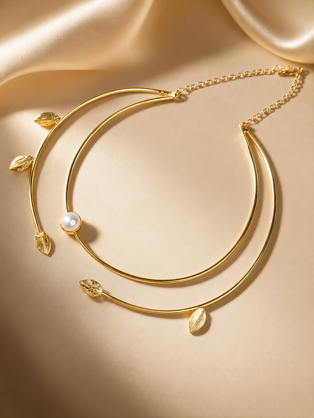 Glossy Stone Neck Cuff