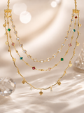 3 Layer Multi-Stone Neckpiece
