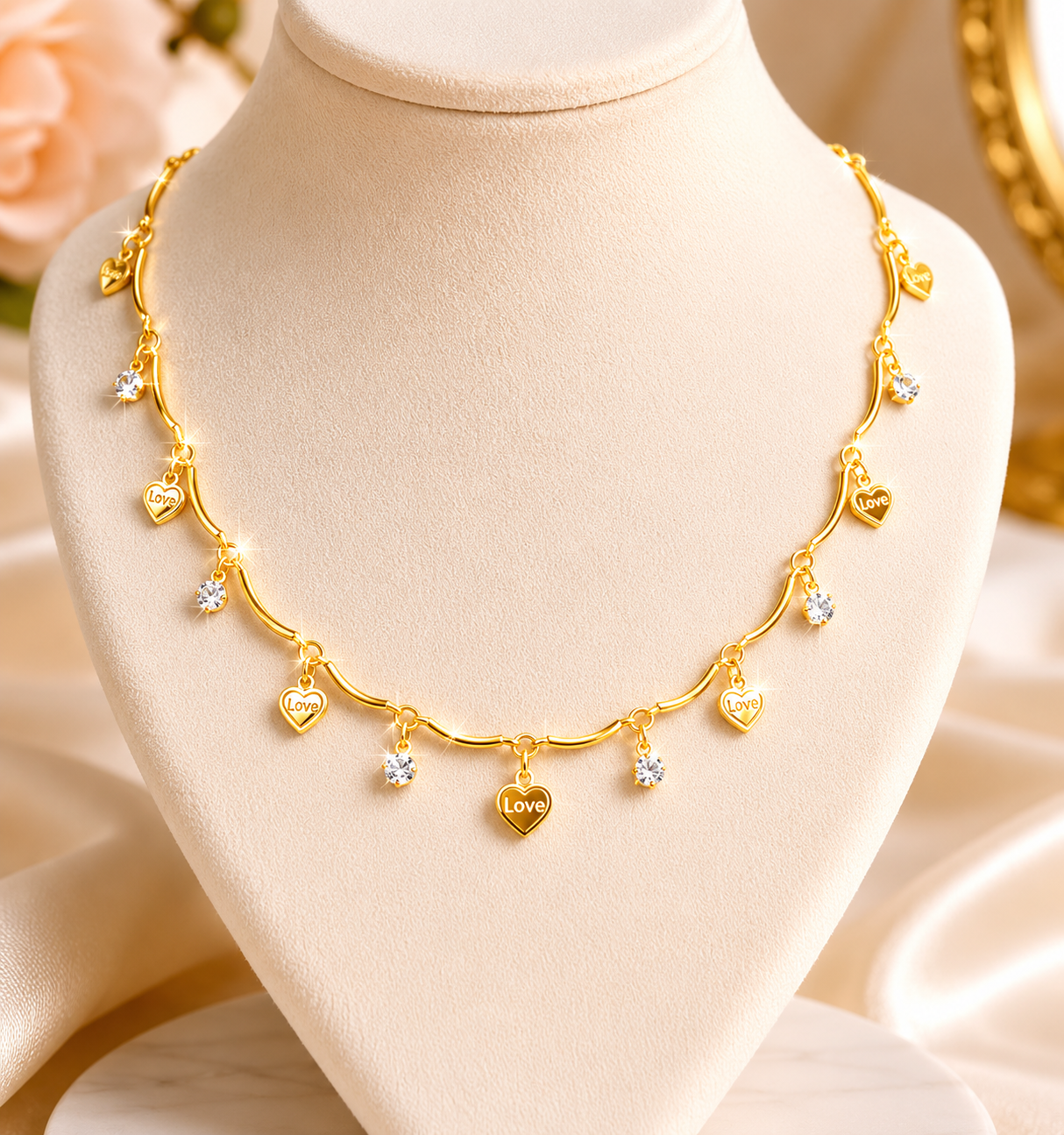Heart Charm Chain