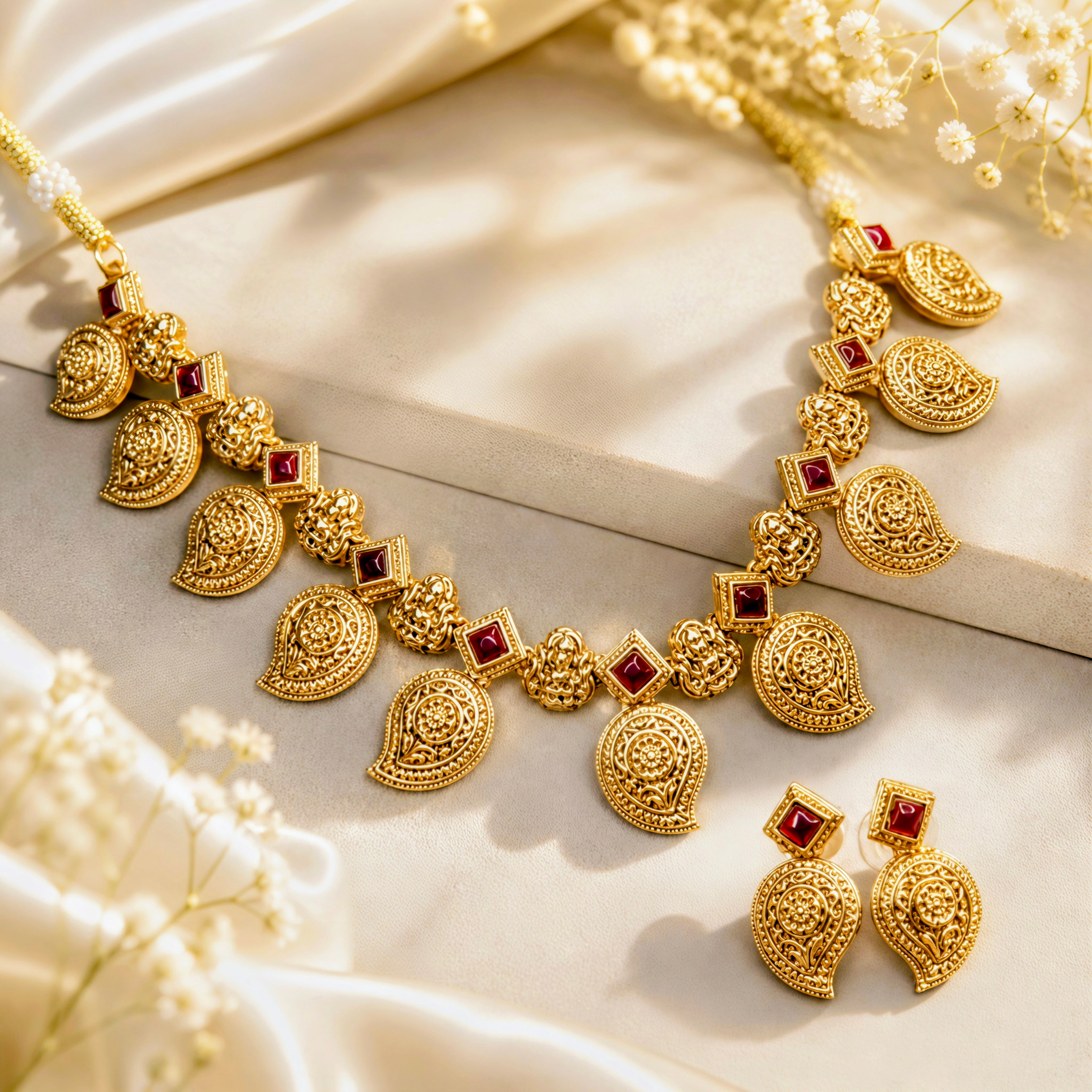 Lakshmi Mango Short Necklace